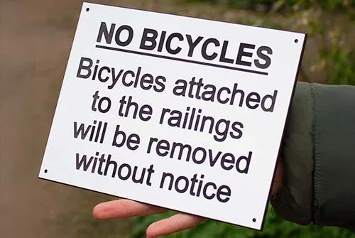 Engraved Acrylic Information Sign