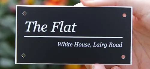 We can make these engraved signs to any size. Engraved Acrylic Laminate Sign