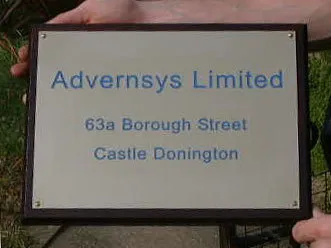 Advernsys Brass Plaque