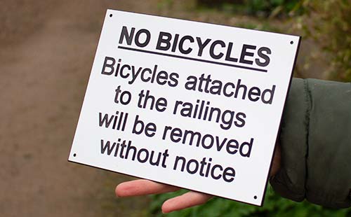 Deep Engraved PVC Information Sign