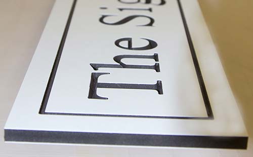 Deep Engraved PVC Sign