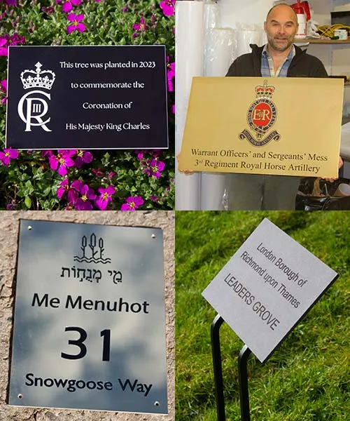Engrave plaques and signs