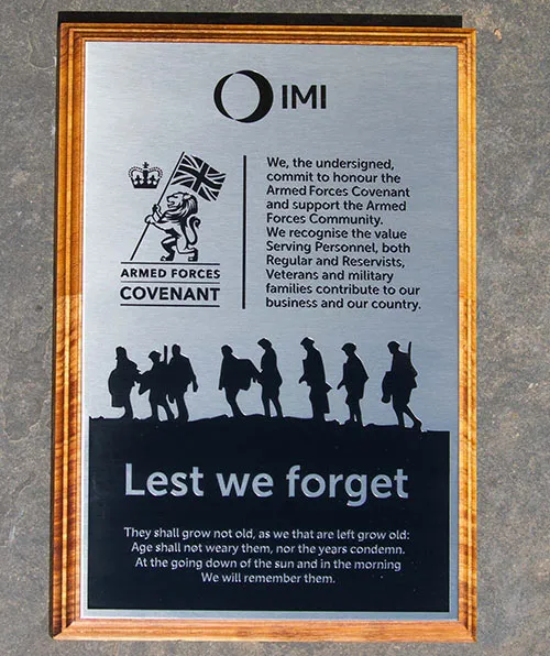Stainless steel is tough and maintenance free. Engraved Stainless Steel Plaque