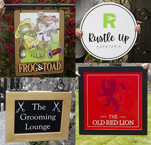 Assorted Hanging Signs