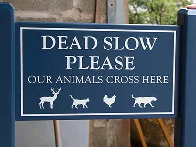 Stiffkey Blue Painted Sign