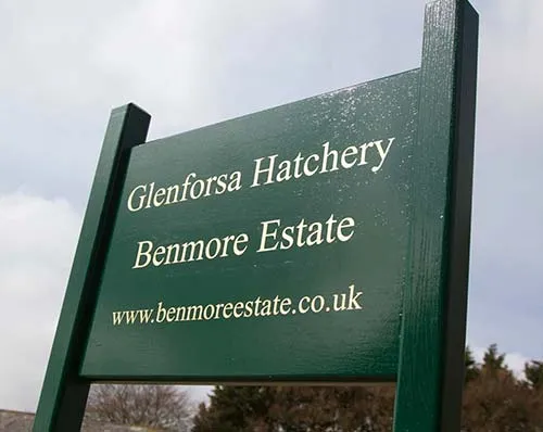 Large Painted Estate Sign