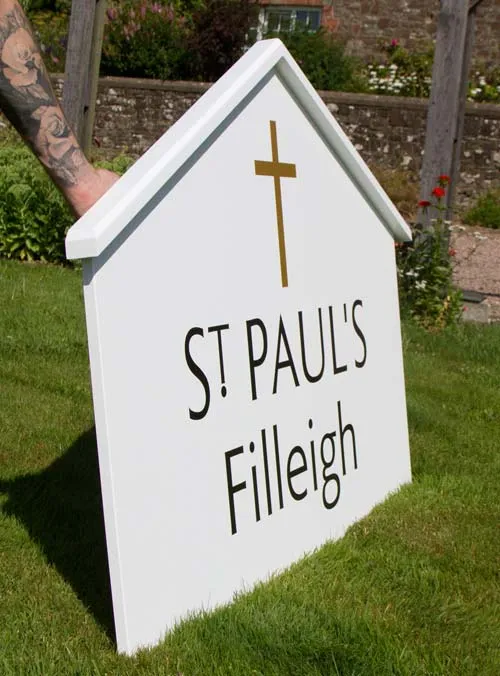 Painted Church Sign