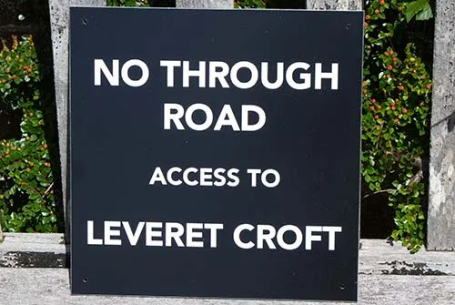 Blac and White Aluminium Compoite Sign