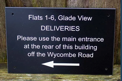 Aluminium Composite Information Sign