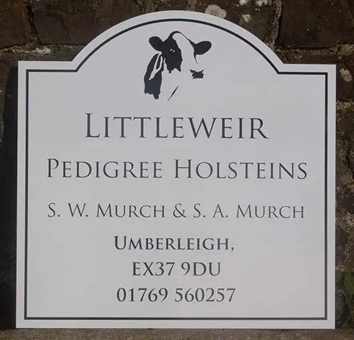 Shaped Aluminium Composite Sign