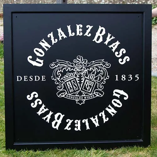 Black and White Framed Sign