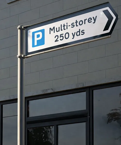 Aluminium Post with Sign