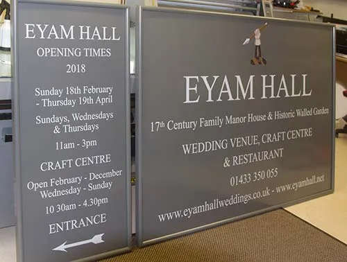 Aluminium Signs with Bullnose Edge