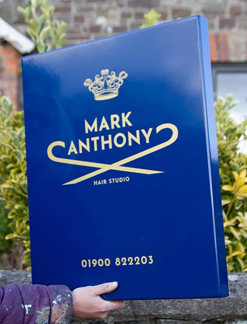 Small business tray sign