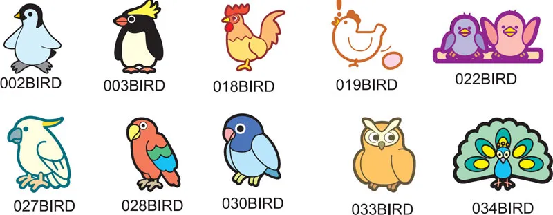 Fun childrens images for full colour printing - birds