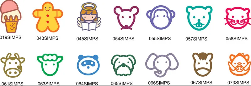 Fun childrens images for full colour printing