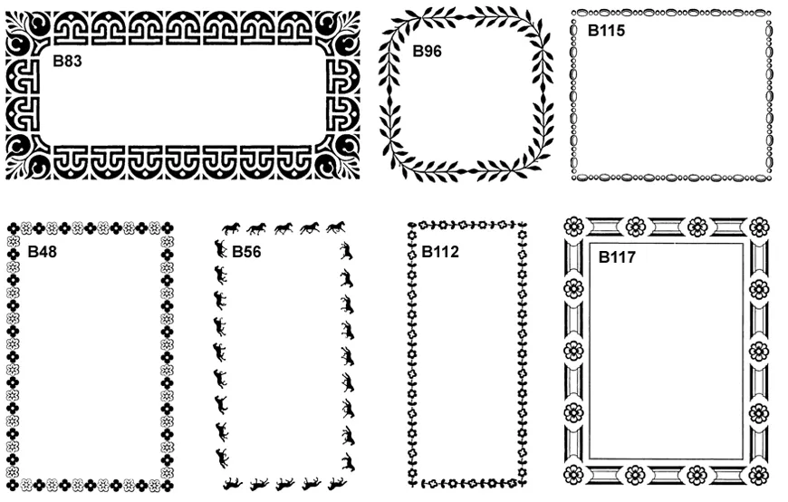 Decorative borders