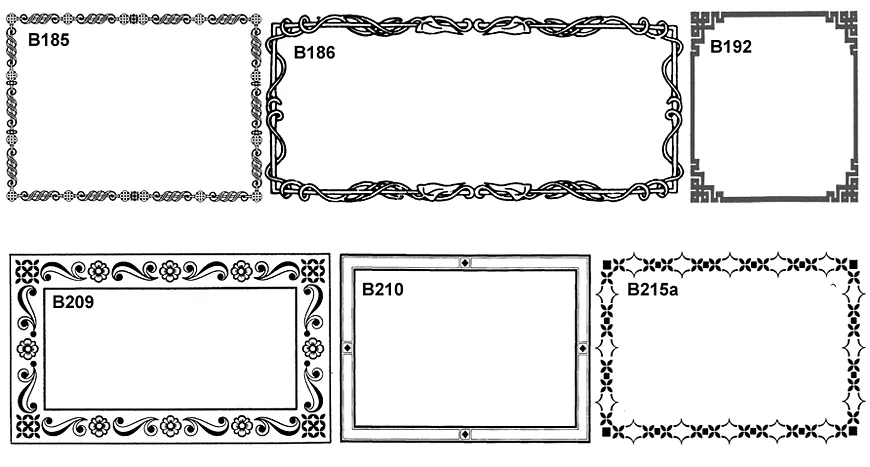 Decorative borders
