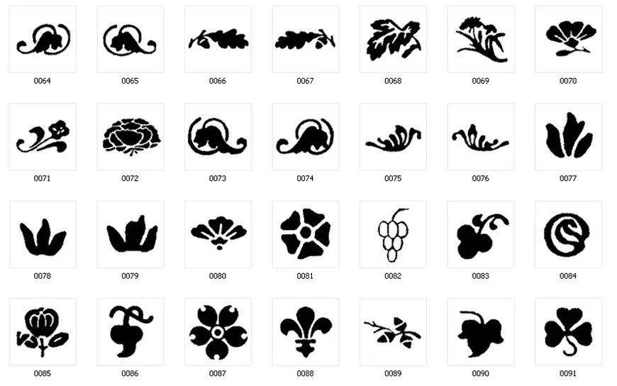 decorative designs, flourish, leaf, flower, nature, fleur de lys