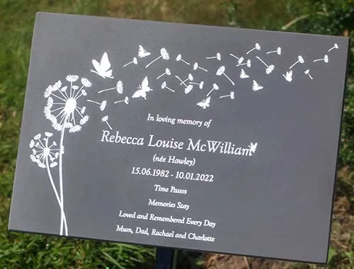 Laser Engraved Image in Corian