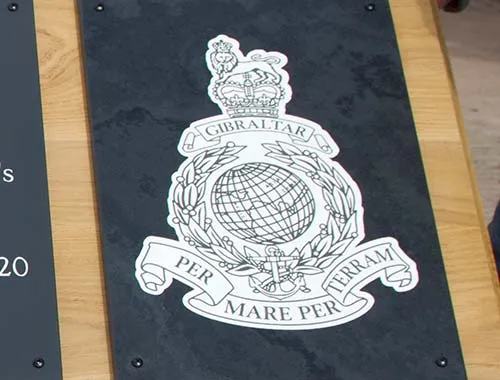 Painted and Laser Etched