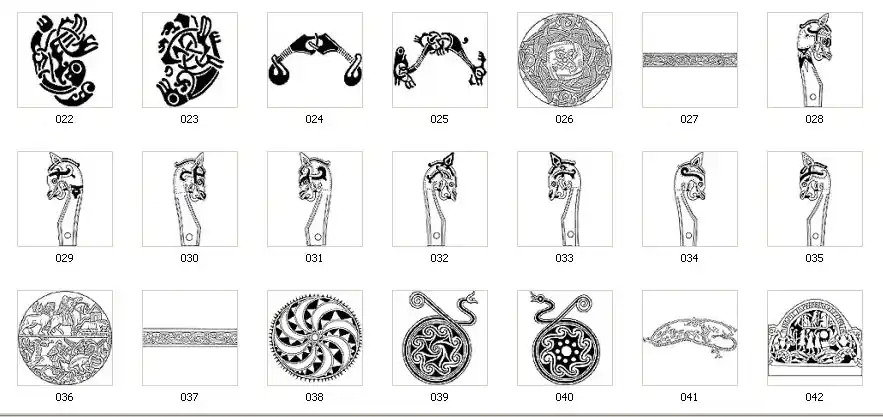 Auuthentic viking designs
