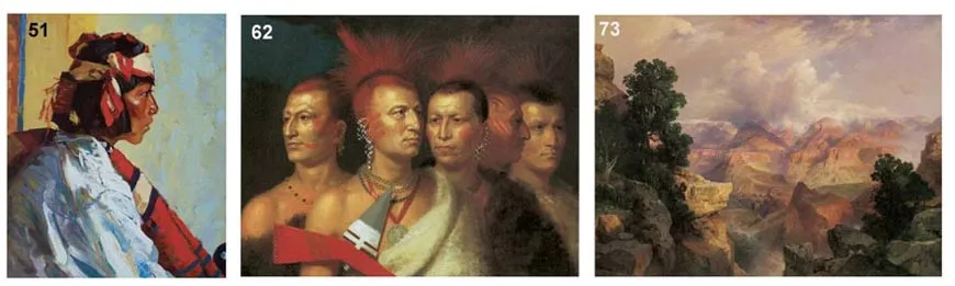 Full  American Wild West portraits and landscape images