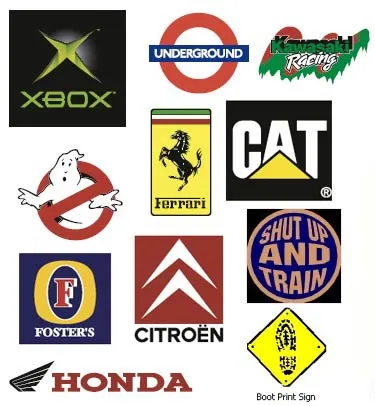 A selection of full colour world logos for famous brands and organisatons