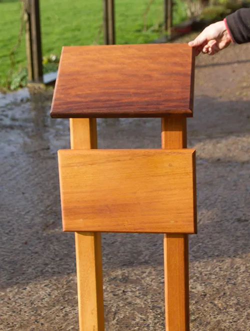 Bespoke memorial backing boards with post