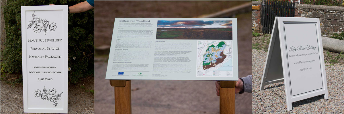 High-quality information signs crafted by The Sign Maker to make your business stand out.