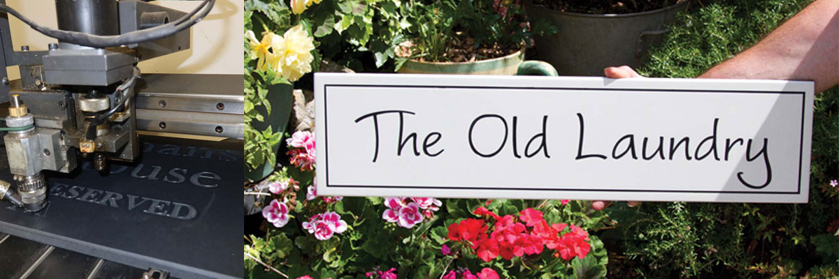 Polygood signs crafted by skilled engravers at The Sign Maker. 