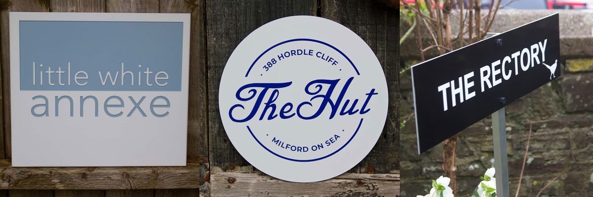 Understated, simple house signs for all styles of homes - crafted by The Sign Maker.