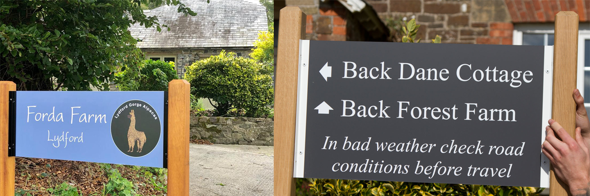 T-channel entrance signs make for an excellent choice ladder sign when on a budget.