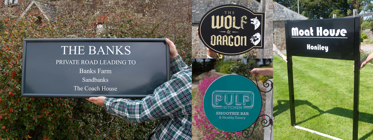 Vinyl signs create a sleek, low-maintenance entrance sign option.