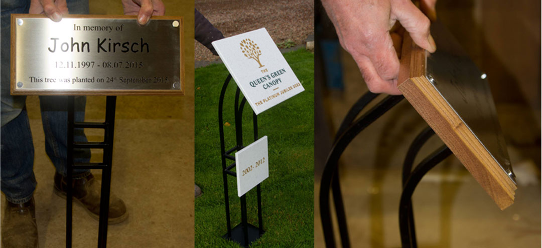 Wrought Iron Plaque Holder is an ideal metal stake - crafted by hand by our blacksmith.