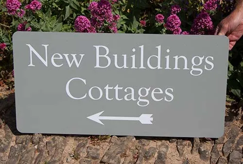 Simple but very long lasting Simple Aluminium Sign