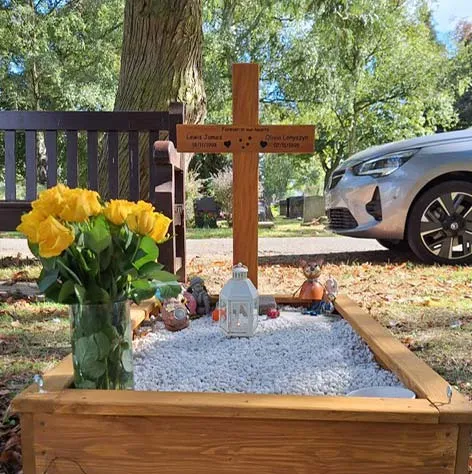 Wooden Memorial Cross