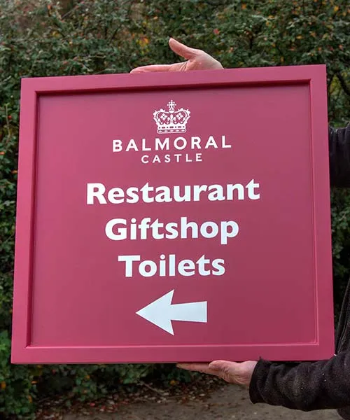 Painted hardwood signs Painted framed signs