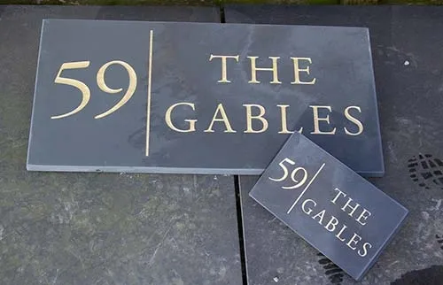 Slate Address Signs