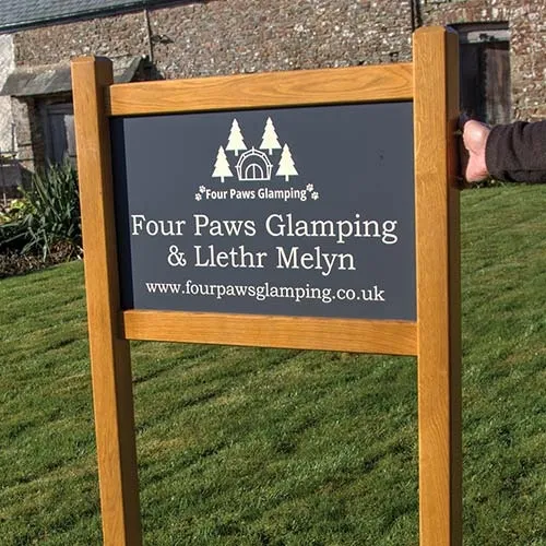 Oak Framed Entrance Sign