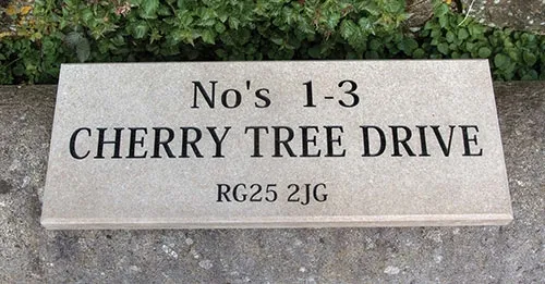 Purbeck Stone Address Sign