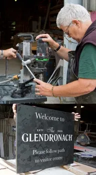 Drilling Large Slate Sign