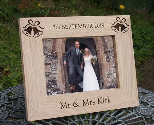 Engraved Wooden Photo Frame