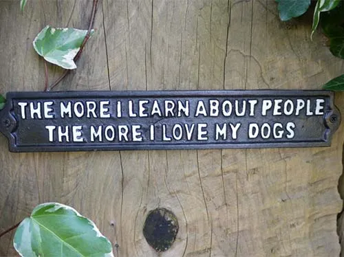 I Love My Dogs Sign
