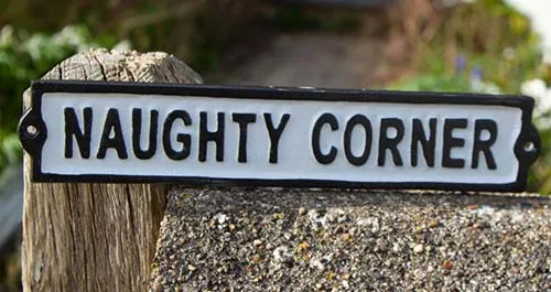 Naughty Corner Sign