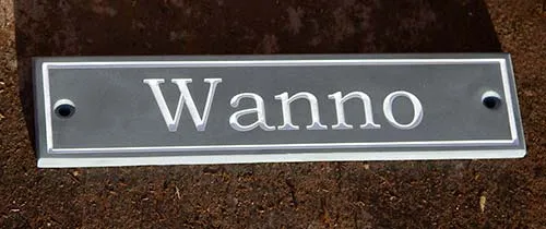 Slate Horse Nameplate