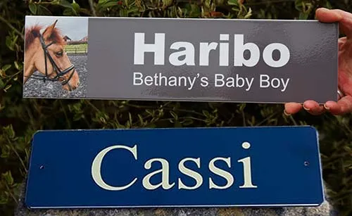 Full Colour Stable Door Sign