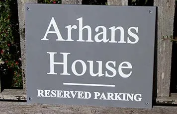 image title here Corian House Nameplate