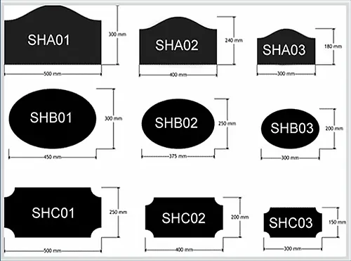 We can also make bespoke shapes Shapes for House Signs