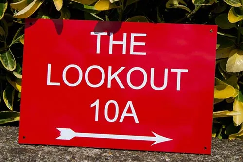 Simple Red House Sign